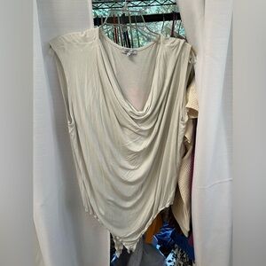 White Birch 3X Cowl Neck Bodysuit